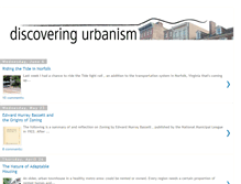 Tablet Screenshot of discoveringurbanism.blogspot.com