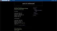 Desktop Screenshot of anglonormand.blogspot.com