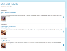 Tablet Screenshot of mylucidbubble.blogspot.com