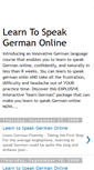 Mobile Screenshot of learnspeakgermanonline.blogspot.com