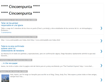 Tablet Screenshot of cincoenpunta.blogspot.com