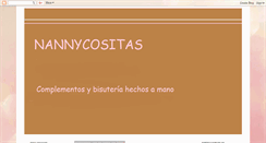 Desktop Screenshot of nannycositas.blogspot.com