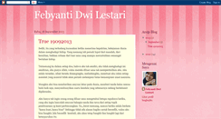 Desktop Screenshot of febyantidwilestari.blogspot.com