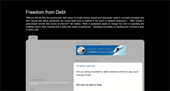 Desktop Screenshot of freedom-fromdebt.blogspot.com