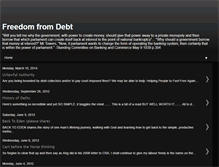 Tablet Screenshot of freedom-fromdebt.blogspot.com