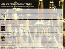 Tablet Screenshot of lolarileyculinaryquest.blogspot.com