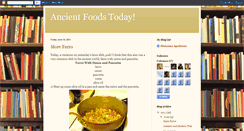 Desktop Screenshot of ancientfoodstoday.blogspot.com