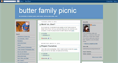 Desktop Screenshot of butterfamilypicnic.blogspot.com