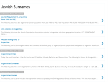 Tablet Screenshot of jewishsurnames.blogspot.com