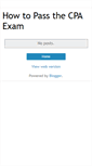 Mobile Screenshot of guaranteedtopassthecpaexam.blogspot.com