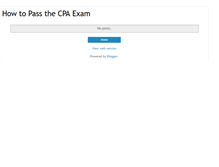 Tablet Screenshot of guaranteedtopassthecpaexam.blogspot.com