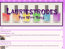 Tablet Screenshot of lauriestrodesfunwithnails.blogspot.com