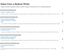 Tablet Screenshot of medwriting.blogspot.com