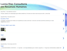 Tablet Screenshot of lunnadiasconsultoria.blogspot.com