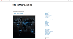 Desktop Screenshot of lifeinmetromanila.blogspot.com