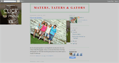 Desktop Screenshot of materstatersandgators.blogspot.com