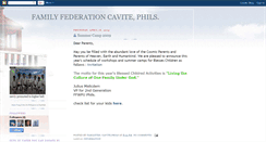 Desktop Screenshot of familyfed-cavitephils.blogspot.com