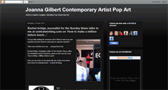 Desktop Screenshot of joannagilbertcontemporaryartistpopart.blogspot.com