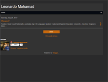 Tablet Screenshot of leonardomohamad.blogspot.com