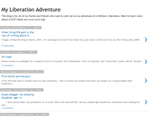 Tablet Screenshot of myliberationadventure.blogspot.com