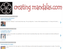 Tablet Screenshot of creatingmandalas.blogspot.com