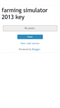 Mobile Screenshot of farmingsimulator2013key.blogspot.com
