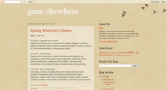 Desktop Screenshot of goneelsewhere.blogspot.com