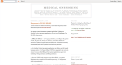 Desktop Screenshot of medicalonshoring.blogspot.com