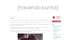 Desktop Screenshot of haciendopuntos.blogspot.com