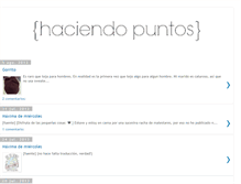 Tablet Screenshot of haciendopuntos.blogspot.com