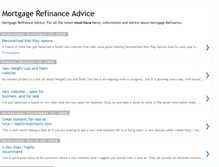 Tablet Screenshot of mortgage-refinance-advice.blogspot.com