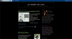 Desktop Screenshot of 29wordsorless.blogspot.com