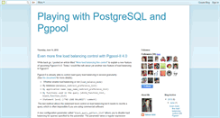 Desktop Screenshot of pgsqlpgpool.blogspot.com
