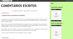 Desktop Screenshot of comentariosescritos.blogspot.com