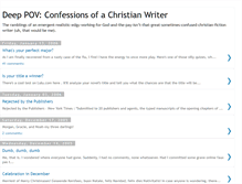 Tablet Screenshot of confessionschristianwriter.blogspot.com