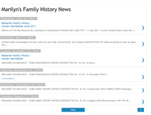 Tablet Screenshot of marilynsfamilyhistorynews.blogspot.com