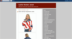 Desktop Screenshot of leatherbomberjacket.blogspot.com