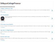 Tablet Screenshot of drboycecollegefinance.blogspot.com