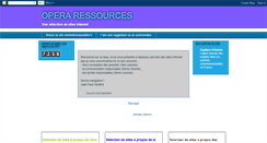 Desktop Screenshot of operaressources.blogspot.com