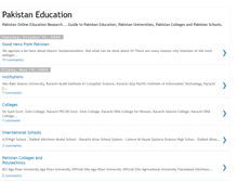 Tablet Screenshot of pakeducation.blogspot.com