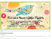 Tablet Screenshot of gwensbusylittlehands.blogspot.com