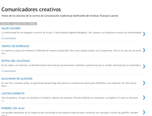 Tablet Screenshot of comunicadorescreativos.blogspot.com