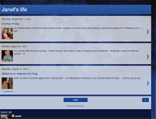 Tablet Screenshot of janetspicsandthoughts.blogspot.com
