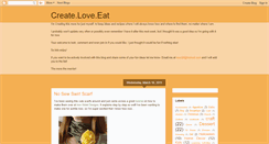 Desktop Screenshot of createloveeat.blogspot.com