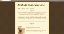 Desktop Screenshot of joyfullymadedesigns.blogspot.com