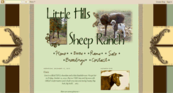 Desktop Screenshot of littlehillssheepranch.blogspot.com