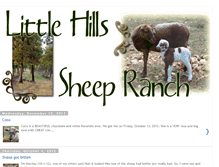 Tablet Screenshot of littlehillssheepranch.blogspot.com