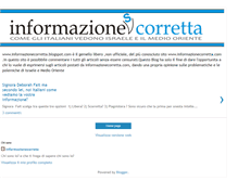 Tablet Screenshot of informazionecorretta.blogspot.com