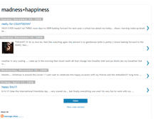 Tablet Screenshot of madnesshappiness.blogspot.com
