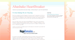 Desktop Screenshot of ahashakeheartbreaker.blogspot.com